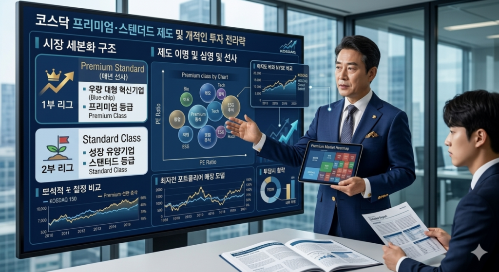 코스닥 기업 실적과 재무상태를 확인하며 투자 전략을 세우는 투자자